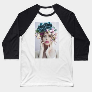 Floral Hat Baseball T-Shirt